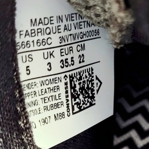 Converse VLTG MID Field Surplus Black Women's 5 - Picture 6 of 6